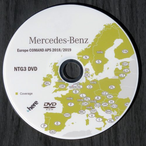 NTG3 COMAND DVD KART V17 EUROPA 2018-2019
