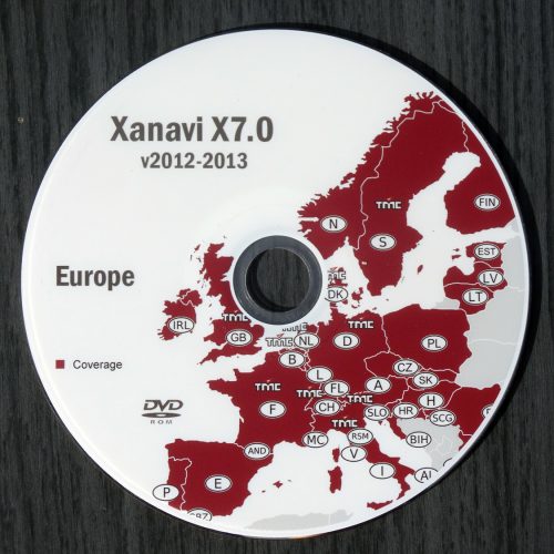 Xanavi X7 DVD Kart Europa 2013