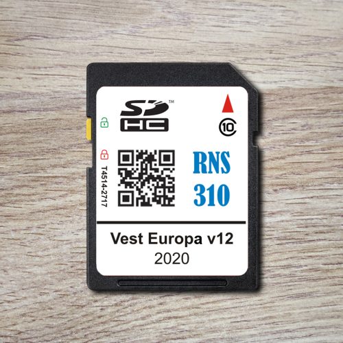 RNS310 Vest Europa v12 2020 SD Kort