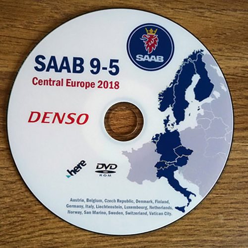 SAAB 9-5 DVD kart Vest Europa 2018