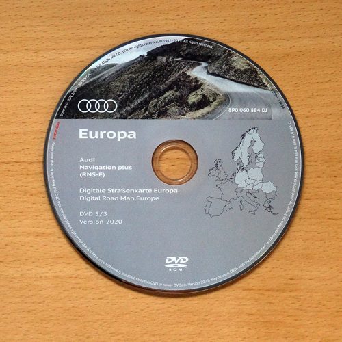 RNS-E DVD Disk Øst Europa v2020